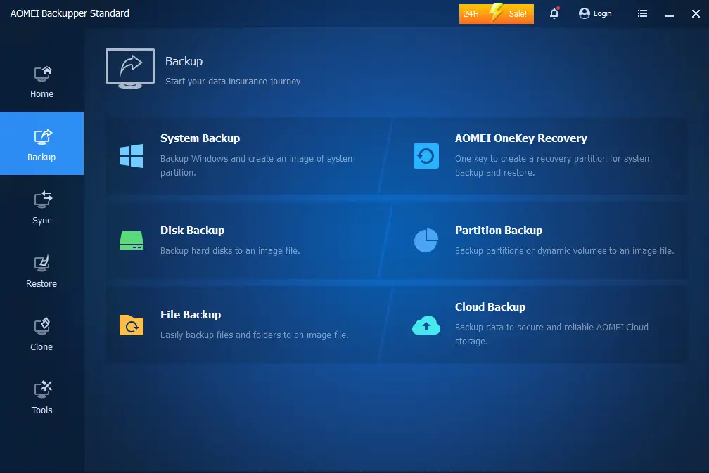 AOMEI backupper standard