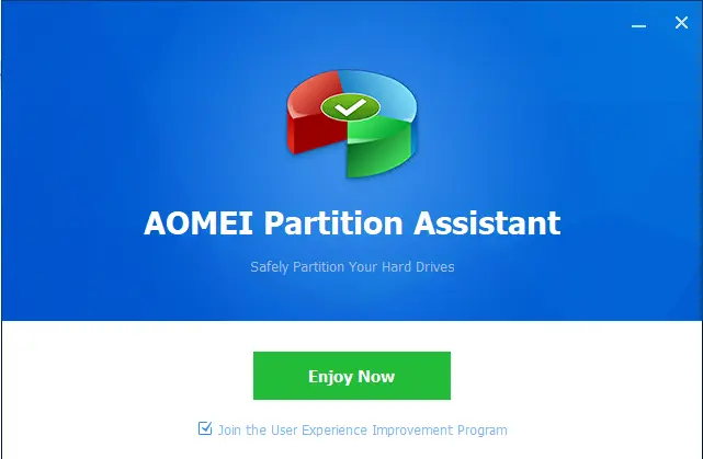 AOMEI partition assistant enjoy now