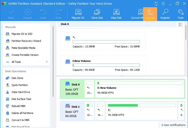 AOMEI partition assistant standard