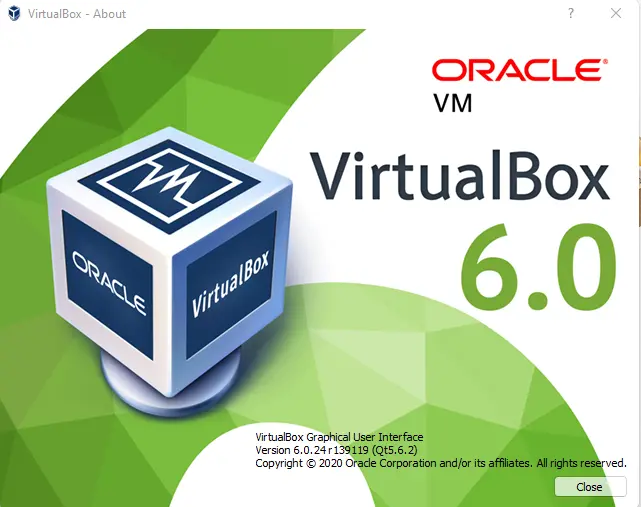 About virtualbox version