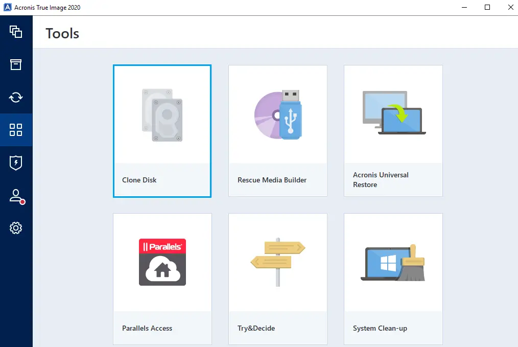 Acronis true image tools