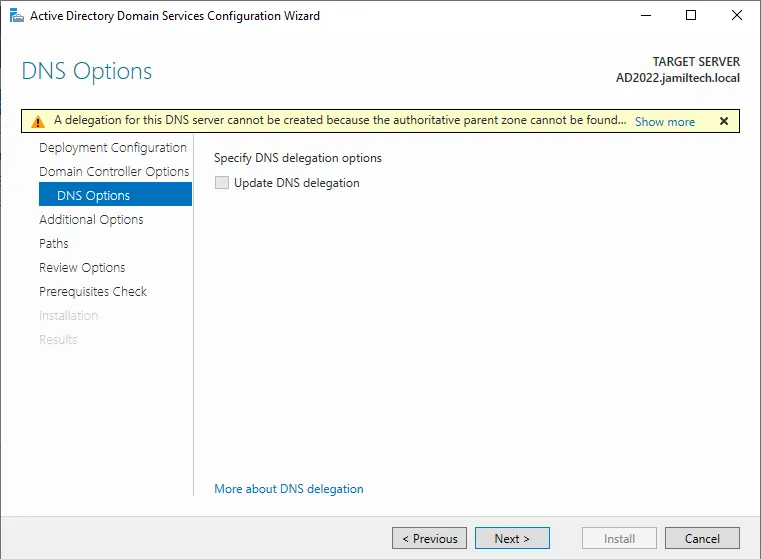 Active directory Migration DNS options