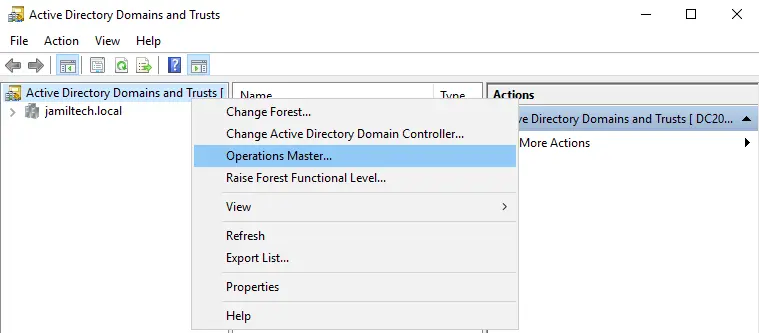 Active directory domains and trusts