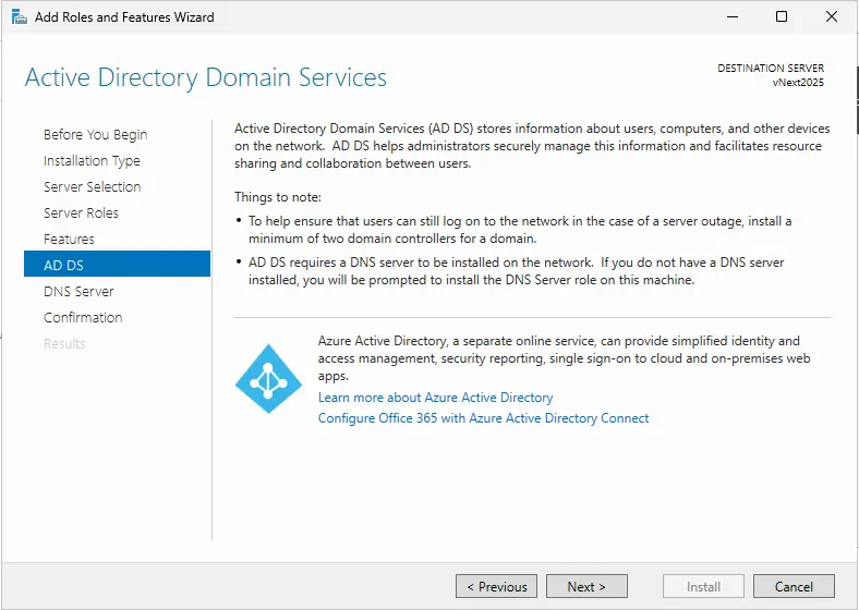 Active directory domain services