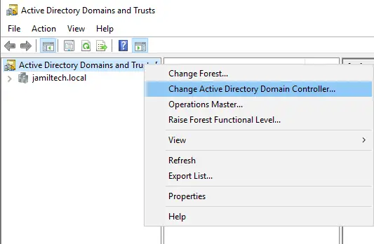 Active directory domains and trusts