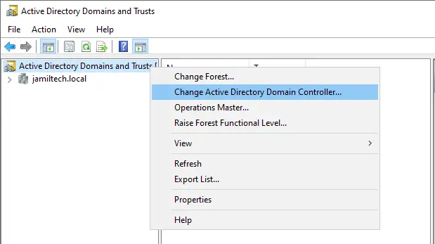 Active directory domains and trusts