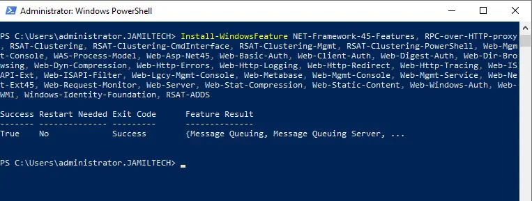 Active directory preparation PowerShell