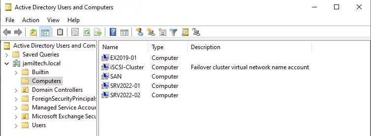 Active directory users and computers