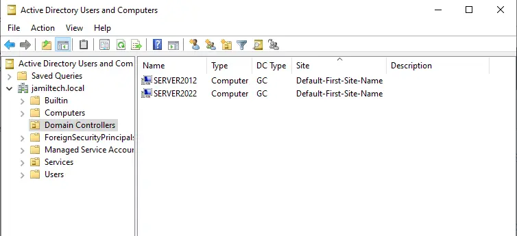 Active directory users and computers