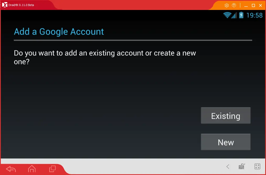 Add a Google Account Droid4X