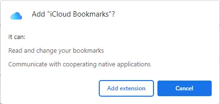 Add iCloud bookmarks