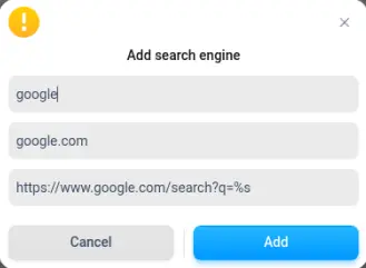 Add search engine deepin