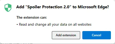 Add spoiler protection to Microsoft edge