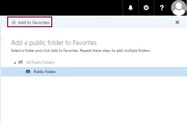 Add to favorites public folder