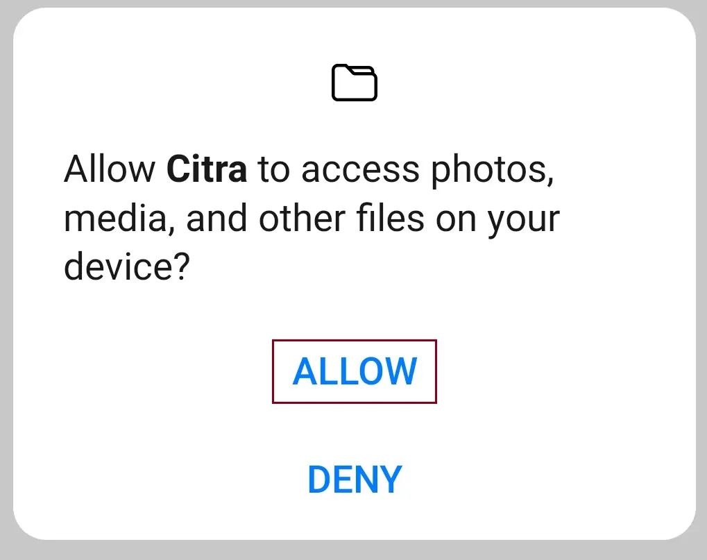 Allow Citra to access photos