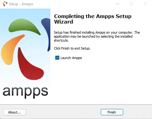 Ampps setup complete