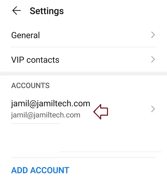 Android outlook accounts