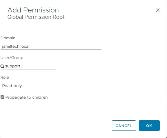 Assign global permission