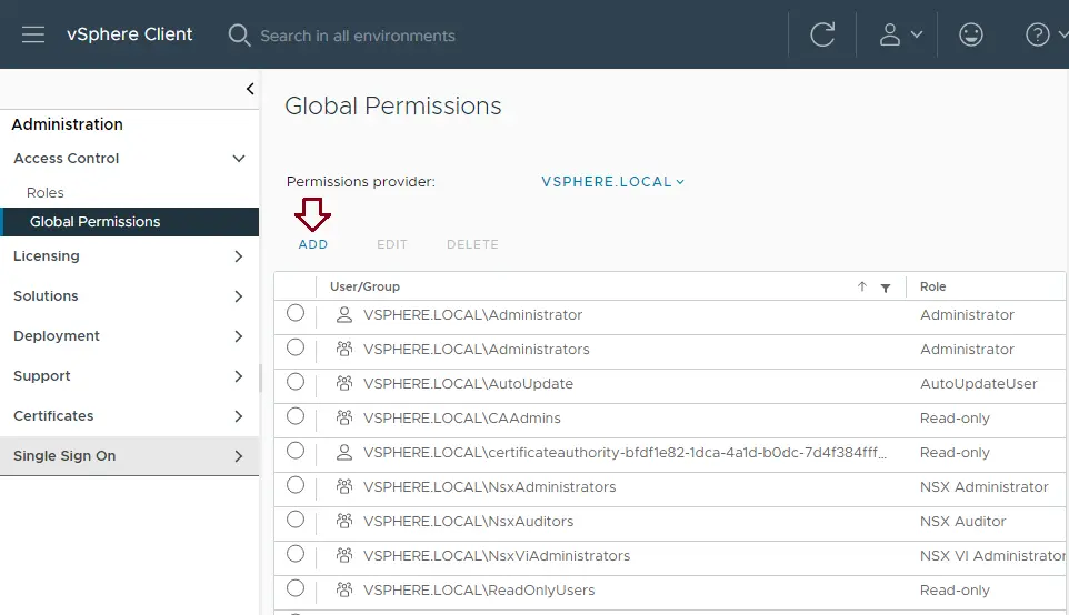 Assign User Global Permissions