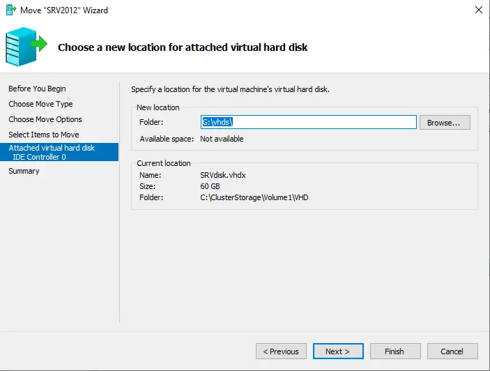 Attached virtual hard disk IDE controller