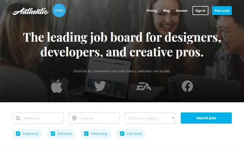 Authenticjobs Designers, Developers
