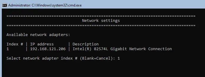 Available adapter core server