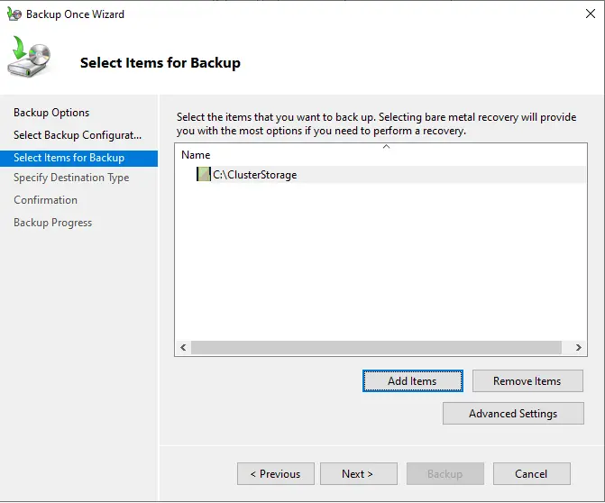 Backup Hyper-V virtual machines