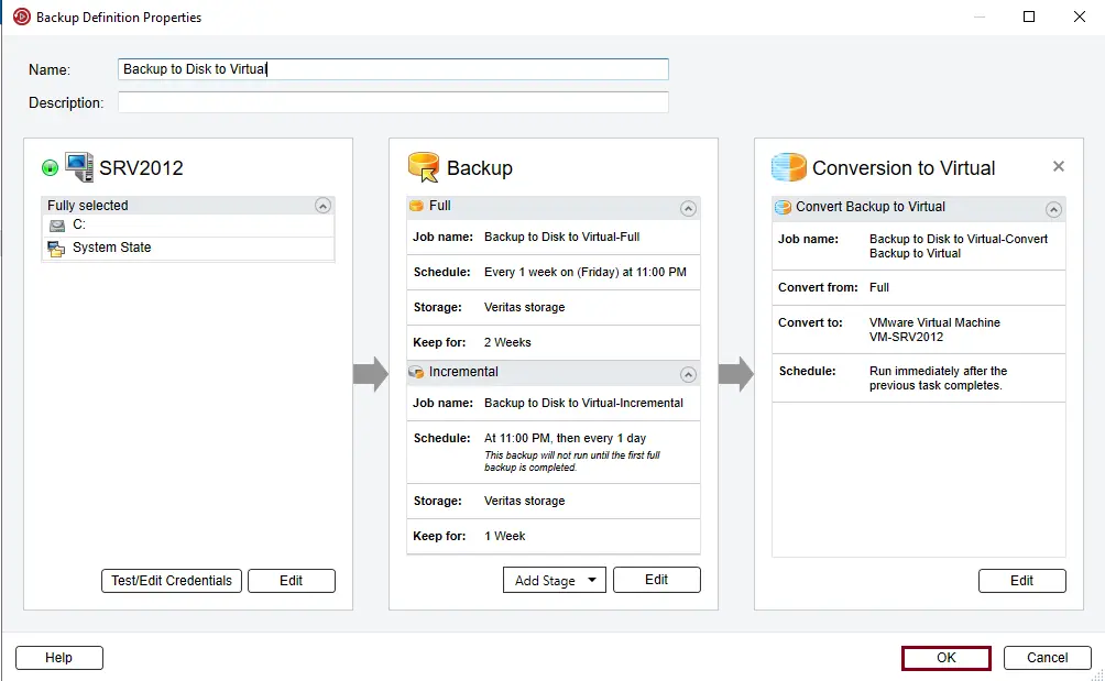 Backup exec backup to virtual