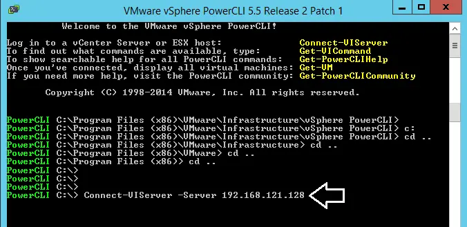 Basic VMware PowerCLI commands