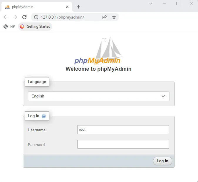 Bitnami phpmyadmin login