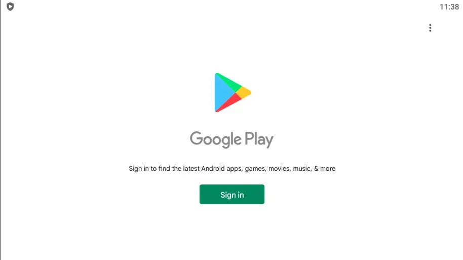 BlueStacks Google Play sign in