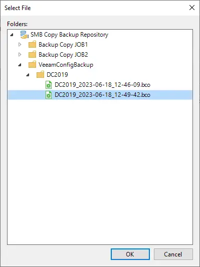 Browse Veeam backup