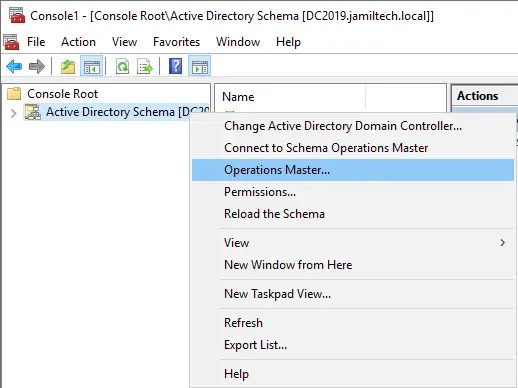 Change Active directory schema