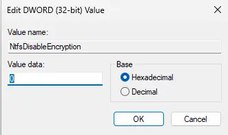 Change data value in registry