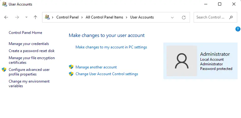 Change username in Windows 11