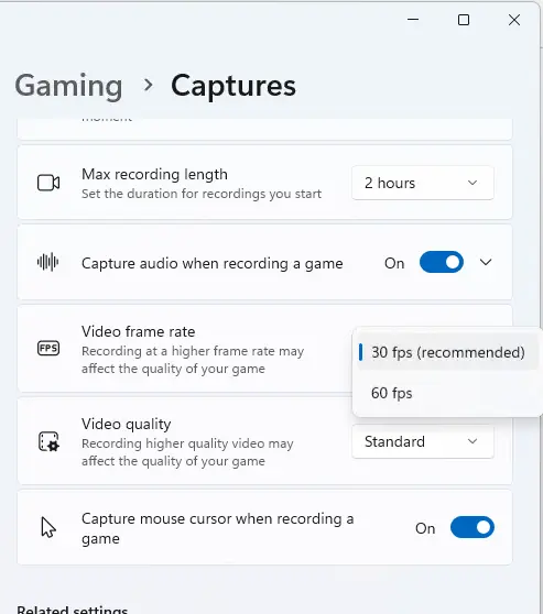 Change video frame rate and quality