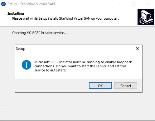 Checking MS iSCSI initiator service