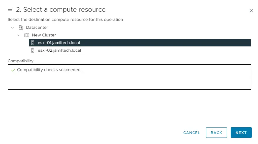 Clone VM compute resource