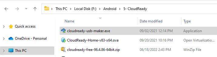 Cloudready usb maker