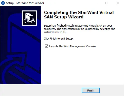 Completing the StarWind virtual san