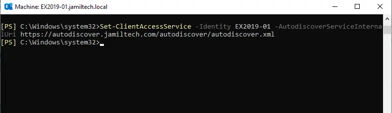 Configure autodiscover in exchange