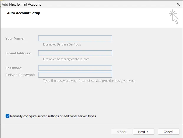 Configure outlook 2007 in Microsoft 365