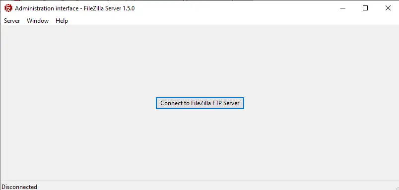 Connect to FileZilla FTP Server