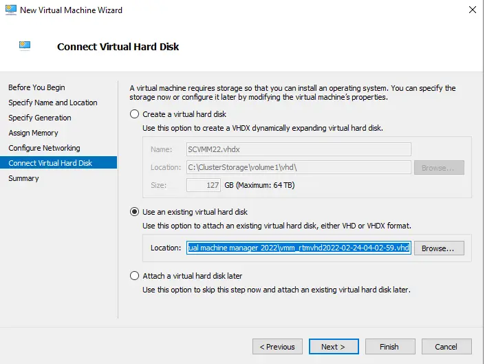 Connect to virtual machine