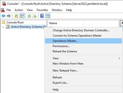 Console root operation master