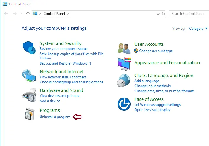 Control panel