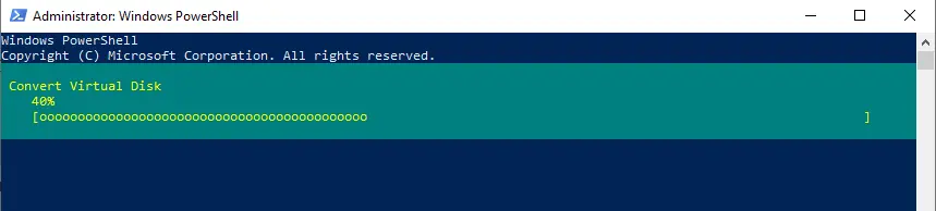 Convert virtual disk PowerShell