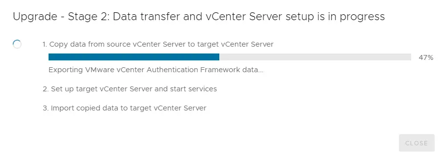 Copy data from source to target