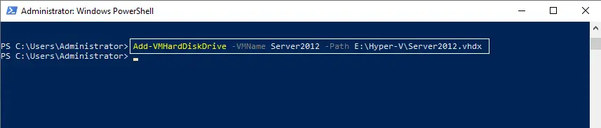 Create Hyper-V VM using PowerShell