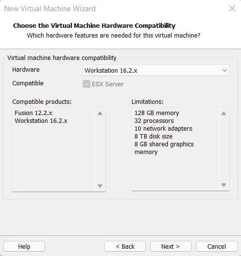 Create Virtual Machine in VMware